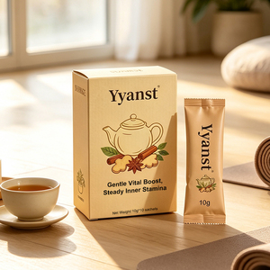 Café Herbal Énergisant au Gingembre et Cannelle Épicés Chauds 10g*10 Sachets Boîte en Papier Kraft Pour la Maison, les Voyages, et le Soin Quotidien de l'Énergie OEM Priva - Product Image 5