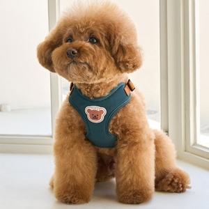 Grosir tali dada beruang kecil jenis rompi yang dapat diatur tali anjing kucing harness hewan peliharaan kecil dan tali - Product Image 3