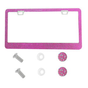 Marco para Matrícula con Incrustaciones de Diamantes de Imitación, Marco para Matrícula de Automóvil, Marco para Matrícula Estándar Estadounidense, Marcos para Matrícula Personalizados - Product Image 6