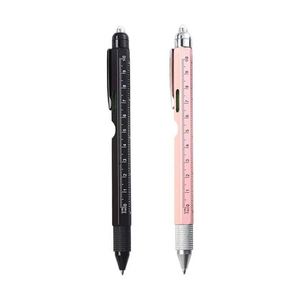 Bolígrafo Metálico de Alta Calidad 9 en 1 con Destornillador de Cabeza Plana, Lápiz Táctil, Nivel, Regla, Luz LED y Abrebotellas - Product Image 1