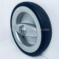 Roue de poussette pour animaux de compagnie de 6 pouces roue en mousse pu en plastique pour chariot de poussette pour animaux