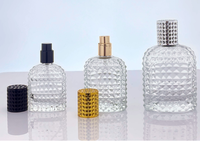 Flacon de parfum en verre portable de 30 ml/50 ml/100 ml avec vaporisateur en forme d'ananas, finition mate, estampage à chaud, diffuseur de roseaux