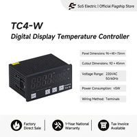 Controlador de Temperatura Digital TC4W, Termostato PID con Pantalla Dual, Salida de Relé/SSR, Regulador de Temperatura de Calefacción y Refrigeración