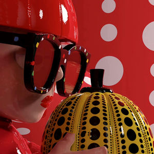 <span class=keywords><strong>Yayoi</strong></span> Kusama Sculpture Ornement <span class=keywords><strong>Yayoi</strong></span> Kusama Marée Jouer Maître Poupée Artiste Cadeau Fait Main En Stock - Product Image 6