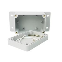 Boîtier de jonction carré étanche à la poussière et à l'eau IP66 en plastique pour usage électrique extérieur avec oreilles de fixation