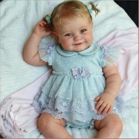 Boneka Bayi Reborn 20 Inch, Mirip Bayi Asli, Bahan Vinyl Lembut, Mainan Bayi Baru Lahir Realistis untuk Hadiah Anak, Grosir, Custom