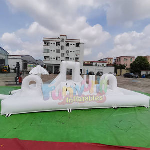 Toddler backyard summer party jumpers <b>inflatable</b> water splash pad obstacle pool bounce house slide - Product Image 4