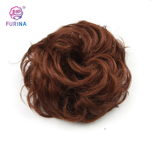 Prix de gros avantageux : <span class=keywords><strong>Chignon</strong></span> Donut avec cordon de serrage, style désordonné, en fibre résistante à la chaleur, accessoire capillaire pour femmes - Product Image 3