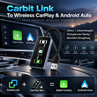 OEM ODM CarbitLink Wireless CarPlay Android Auto Adapter V851S3 Aluminium dengan Kabel Terintegrasi untuk Mobil Cina Grosir