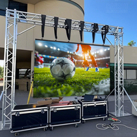 Mur vidéo LED HD couleur pleine pour location, écran LED extérieur pour stades de football et de rugby et événements en direct