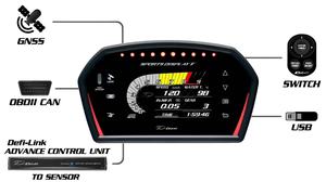 <span class=keywords><strong>DFSF</strong></span> nouveau LCD modifié Instrument automobile Mode de piste température de l'eau Turbine pression d'huile fonction de vitesse - Product Image 3