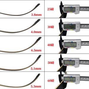 <span class=keywords><strong>Arco</strong></span> Ricurvo PIAOYU di Alta Qualità Personalizzabile con Logo per Caccia e Tiro all'Aperto, Peso di Trazione 25-60 Libbre, Nero e Oro in Legno Laminato - Product Image 4