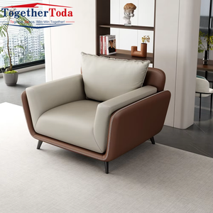 Ensemble de canapés de bureau sectionnels trois places, style moderne, luxueux, élégant, exécutif et minimaliste, pour petits appartements et hôtels - Product Image 3