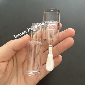 Chất Lượng Cao Vòng Đầy Đủ Trong Suốt Bàn Chải Lớn Lip Gloss Ống Pet Rỗng Rõ Ràng Chất Lỏng Lip Tint Container Với Lớn Doe Chân 6Ml - Product Image 4