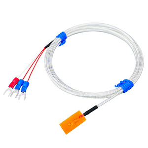 เทอร์โมมิเตอร์วัดอุณหภูมิแบบแพลตตินัมชนิด PT100/PT1000 แบบติดตั้งบนพื้นผิว พร้อมหัววัดแบบกาวบางพิเศษ - Product Image 2