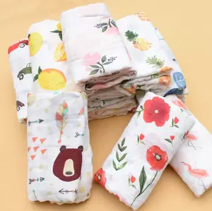100% organic cotton newborn muslin baby throw blanket swaddle bedsheet linen fabric