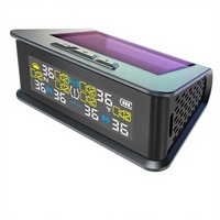 Capteur Tpms universel Capteur externe à énergie solaire pour camion RV Bus avec charge de type C Alarme de température