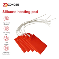 Nouveau coussin chauffant flexible en caoutchouc silicone 12V 24V, spécifiquement conçu pour le chauffage de surface des pompes et moteurs dans les industries agricoles