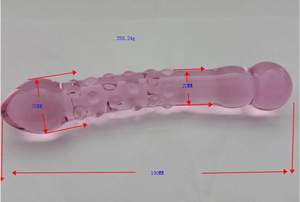 Uova di Vetro Yoni Rosa, <span class=keywords><strong>Dildo</strong></span> Giganti per Uomini e Donne, Giocattoli Sessuali in Vetro, Plug in Vetro - Product Image 5
