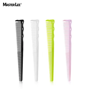 Masterlee Custom Logo Factory Direct Sale ABS and alloy material carbon static free hair cutting comb series 4 colors