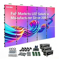 Pantalla LED Curva Impermeable para Exteriores RAYBO, Panel de Pantalla para Escenarios de Exposiciones, Sistema de Video Wall Llave en Mano, Paquete P3 Never Black