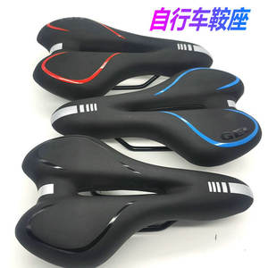 Selle de vélo en silicone à noyau creux, siège souple et confortable pour VTT, unisexe, adultes, toutes saisons, noir, rouge, bleu, mixte - Product Image 4