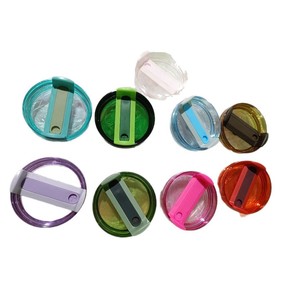 Transparent Silicone Lid 40oz Insulated Cup Cover Leak Proof Car Use - Product Image 4