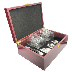 Caja de madera de Mdf roja, personalizada, Metal reutilizable, cubos de hielo inoxidables, <span class=keywords><strong>Granada</strong></span>, nuevo artículo - Product Image 4