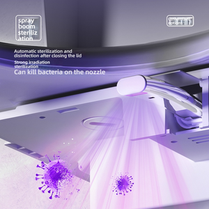 Điện CHẬU VỆ SINH gốm thông minh nhà vệ sinh thông minh với điều khiển từ xa nước nóng ghế tự động xả điện thất bại Đỏ bừng - Product Image 3