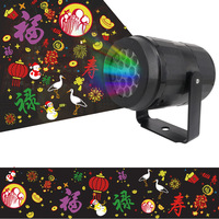 Projecteur laser LED 2D motif flocon de neige, décoration lumineuse de Noël pour l'extérieur avec étoile et flocon de neige