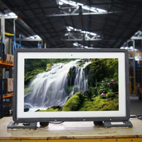 Monitor sentuh industri universal yang terpasang di dinding 15 inci dengan antarmuka DVI seri USB teknologi sentuhan PCAP baru