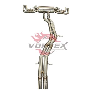 Escape trasero con válvulas de acero inoxidable Vortex para el nuevo Audi RSQ8 4.0T Twin Turbo con silenciador y puntas OEM - Product Image 6