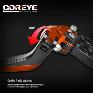 Pour moto <span class=keywords><strong>DUKE</strong></span> 390/250/125/2024-2025, ensemble de leviers de frein et <span class=keywords><strong>d</strong></span>'embrayage réglables et pliables en aluminium CNC 390DUKE 5D - Product Image 3