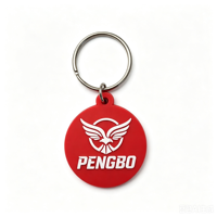 Llavero de PVC Suave Ecológico Personalizado con Diseño de Dibujos Animados, Anillo de Goma 3D, Regalos Promocionales