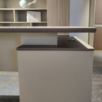 Ensemble bureau et chaise de bureau, bureau en bois, table de bureau, ensemble de bureau exécutif avec ordinateur et chaise, bureau de bureau simple pour salles de conférence