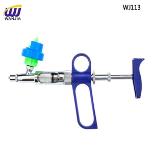 WANJIA <span class=keywords><strong>Seringue</strong></span> de vaccin en continu de 5ml pour moutons, chèvres, porcs, vaches, animaux, cliniques et usage vétérinaire - Product Image 2