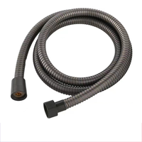 Ensemble de douche portatif gris moderne en acier inoxydable avec tuyau, pommeau de douche haute pression à économie d'eau, 3 fonctions pour la vente en gros