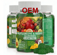 Gummies de légumes verts quotidiens en gros avec 30 légumes et fruits pour la gestion du poids et la fibres – Gummies de légumes pour adultes