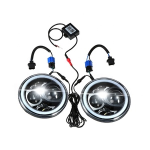 Yeux d'ange 6000K Faisceau Télécommande Bluetooth pour Le <span class=keywords><strong>Cowboy</strong></span> de Jeep de 7 pouces LED RVB Phare - Product Image 5
