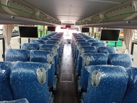 Bus passager de marque célèbre avec charge USB pour bus de luxe 70 places Bus climatisé Bus autocar avec toilettes