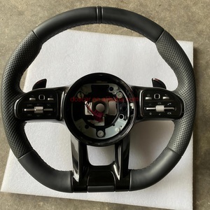 <span class=keywords><strong>Volante</strong></span> de mango de cuero perforado blanco de fibra de carbono personalizado para Mercedes A45 <span class=keywords><strong>AMG</strong></span> C43 63 <span class=keywords><strong>AMG</strong></span> <span class=keywords><strong>CLA</strong></span> <span class=keywords><strong>45</strong></span> CLS 63 <span class=keywords><strong>AMG</strong></span> - Product Image 4