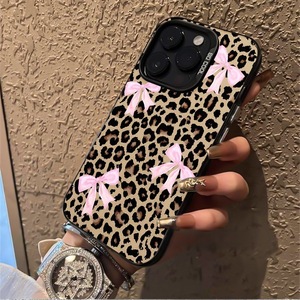 Nouvelle Coque de Protection pour Téléphone en PC, Motif Léopard et Nœud, Antichoc, pour iPhone 17, 16, 15 Pro Max, 17 Air, 11 - Product Image 3