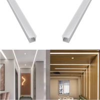 Profilés pour lampes à LED, plafonniers et luminaires d'armoire montés en surface avec bandes profilées en aluminium