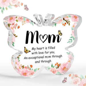 Butterfly <b>Acrylic</b> Plaque DIY Craft Ornament Rectangle Shape UV Printing <b>Acrylic</b> <b>Block</b> Modern Design Keepsake for Personalized - Product Image 1
