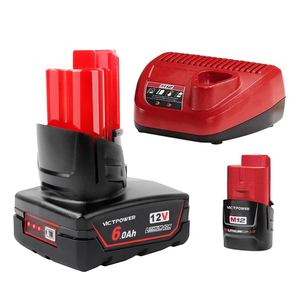 Cargador de Escritorio N12 12V 1.5A para Batería de Herramienta Eléctrica con Protección Contra Sobrecarga, Modelo Rojo ABS - Product Image 4