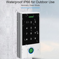 Serrure de porte intelligente HF5 TTlock avec fonction d'ajout/déletion de code PIN/carte, utilise la fonction de pointage des heures de présence/absence des employés, clavier de contrôle d'accès RFID pour portail