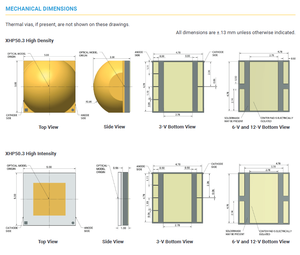 Meilleures ventes CREEs XHP50D-00-0000-0D00J40E1 XLamps XHP50D Blanc froid 6500K Puce LED haute puissance Ra90 140lm/W 50000h - Product Image 6