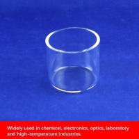 Tubes industriels en quartz fondu de haute pureté, récipients de laboratoire, béchers et flacons en quartz résistants à la chaleur, épaisseur personnalisée de 0,1 à 50 mm, 92 % de pureté
