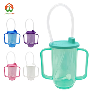 Gobelet anti-déversement pour adultes hémiplégiques avec poignées, aide à la boisson pour patients âgés handicapés en réadaptation - Product Image 2