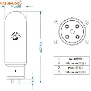 Válvulas amplificadoras de tubo de vacío <span class=keywords><strong>Hifi</strong></span> Psvane 211 - Product Image 2